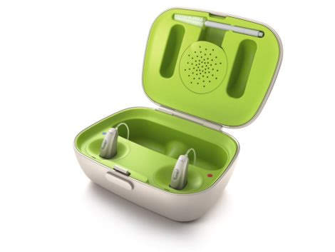 Audeo B-R hearing aids in Case