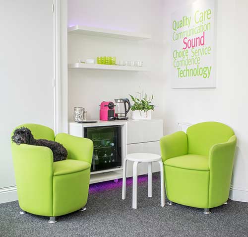 Waiting area Edinburgh Hearing Centre